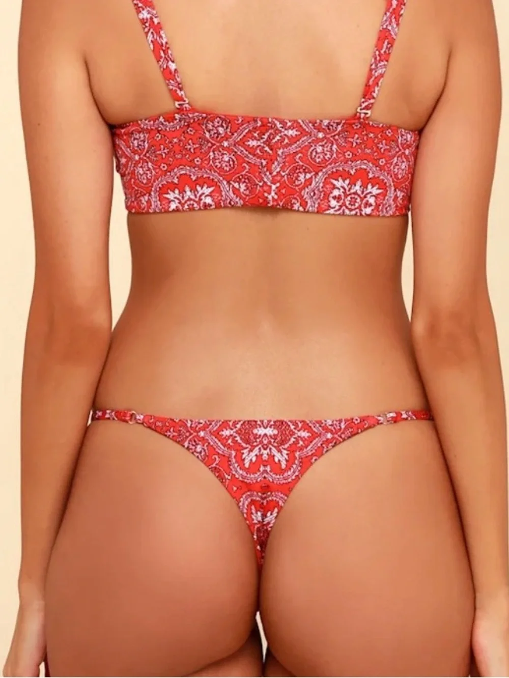 Frankie’s bikinis bandana print bikini set